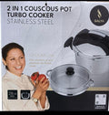 Pentola a Pressione e Couscoussiera 2 in 1 Galya 10.5 Litri in Acciaio Inox