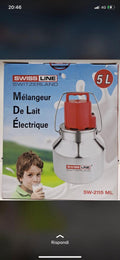 Mescolatore di Latte Elettrico Swiss Line 5 Litri in Acciaio Inox