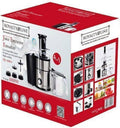 Estrattore di Succo e Centrifuga 4 in 1 Royalty Line 1000W in Acciaio Inox