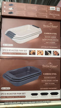 Swiss Haus 3Pcs Roaster Pan Set Basel Premium Collection, tre teglie da forno rettangolari di dimensioni assortite