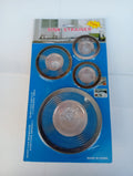 Sink Strainer un set composto da quattro filtri per scarichi